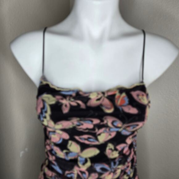 URBAN OUTFITTERS Strappy Midi Bodycon Dress Butterfly Print Size Small - Picture 14 of 14